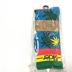 Slider Men's Socks Cotton Blend Stretch Size 9-11